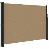 vidaXL Windscherm uittrekbaar 140x500 cm taupe
