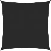 vidaXL Zonnezeil 160 g/m² 3,6x3,6 m HDPE zwart