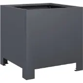 vidaXL Plantenbak 30x30x30 cm staal antracietkleurig