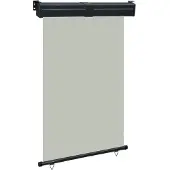 vidaXL Balkonscherm 125x250 cm grijs
