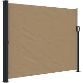 vidaXL Windscherm uittrekbaar 160x600 cm taupe