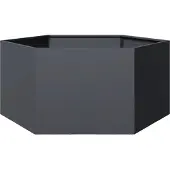 vidaXL Plantenbak zeshoek 104x90x45 cm staal antracietkleurig