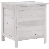 vidaXL Tuinbox 50x49x56,5 cm massief vurenhout wit