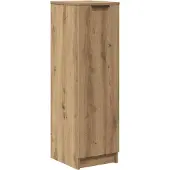 vidaXL Schoenenkast 29,5x35x100,5 cm bewerkt hout artisanaal eiken