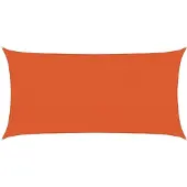 vidaXL Zonnezeil 160 g/m² rechthoekig 3x6 m HDPE oranje