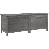 vidaXL Tuinbox 150x50x56,5 cm massief vurenhout antracietkleurig