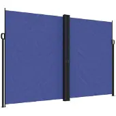 vidaXL Windscherm uittrekbaar 220x1000 cm blauw