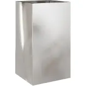 vidaXL Plantenbak 42x38x75 cm roestvrij staal zilverkleurig