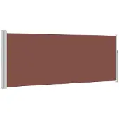 vidaXL Windscherm uittrekbaar 120x300 cm bruin