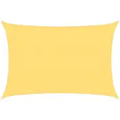 vidaXL Zonnezeil 160 g/m² 3x5 m HDPE beige