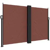 vidaXL Windscherm uittrekbaar 160x600 cm bruin