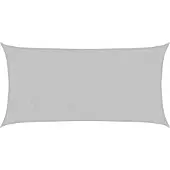 vidaXL Zonnezeil 3,5x2 m 100% polyester oxford lichtgrijs