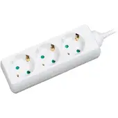 Logilink LPS205 power uitbreiding 1,4 m 3 AC-uitgang(en) Wit