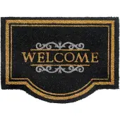 Overig Kokosmat E-coco Classic Welcome Black 60 X 80 Cm