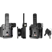 Brodit MultiMoveClip Long, with lock/key, with tilt-swivel