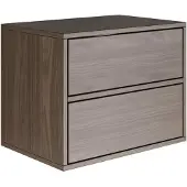 NADUVI Collection Nachtkastje Fermo 2 lades | mdf bruin 50x40x36 cm nachtkastjes | NADUVI