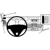Brodit ProClip houder geschikt voor Renault Laguna 2008-2015 Left mount