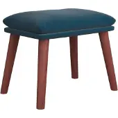 vidaXL Voetenbank 45x29,5x35 cm fluweel blauw