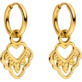 Purelei Oorbellen 'Heart' goud