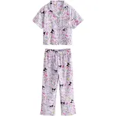 Next Nachtkledij 'Hello Kitty' lavendel / rosé / zwart / wit