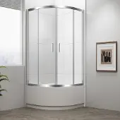 Polysan Selma douchecabine met schuifdeur 90x90x165cm chroom