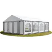 Sonstiges Partytent 6x8 m, PVC 750, met Grondframe, grijs wit