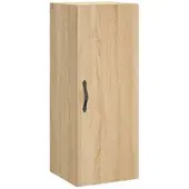 vidaXL Wandkast 34,5x34x90 cm bewerkt hout sonoma eikenkleurig