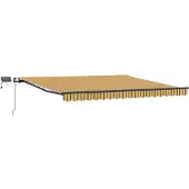 vidaXL Uitschuifbare luifel Meerkleurig 450 × 350 cm Stof en Aluminium