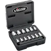 Vigor V7514/13 Dopsleutelinzetset Metrisch 1/4 (6,3 mm)