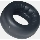 665 Leather - Neopreen Cockring - Zwart 50 mm