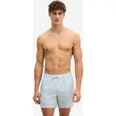 Marc o'polo Zwemshorts ' Seersucker ' wolwit