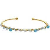 Luxenter Armband met Blauw Kristal 18k goud afwerking - Yakde