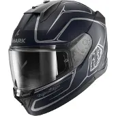 Shark D-Skwal 3 Drone Mat Blauw Zilver Blauw BSB Integraalhelm Maat S