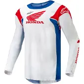 Alpinestars Honda Racer Iconic Jersey Wit Helderblauw Helderrood Maat L