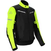 Acerbis X-Street motortextiljas, zwart/geel, maat 2XL