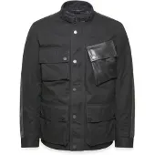 Belstaff Trackmaster Zwarte Waterdichte Gewaxte Jas Maat XL