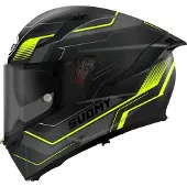 Suomy Speedstar 2 Visual, integraalhelm ,Mat Zwart/Donkergrijs/Neon-Geel ,L