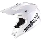 Scorpion VX-16 Evo Air Solid Wit-Wit Crosshelm Maat L