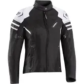 Ixon Ilana Evo Zwart Wit Grijs Dames Textiele Motorjas Maat XL