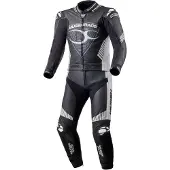MUGENRACE Impegnato Zwart Wit Geperforeerd 2-Delig Motorpak Maat 48