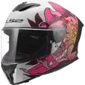 LS2 FF820 Rapid III helm, wit/roze, maat S (55/56)