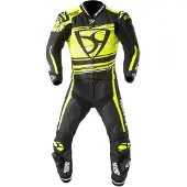 MUGENRACE RC-Max Due Zwart Wit Neon Geel Geperforeerd 2-Delig Motorpak Maat 48