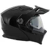 Simpson Journey Solid Zwart Metal Adventure Systeemhelm Maat M