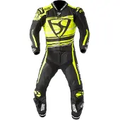 MUGENRACE RC-Max Due Zwart Wit Neon Geel Geperforeerd 2-Delig Motorpak Maat 50