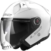 LS2 OF603 Infinity II Solid Gloss Wit Jethelm Maat XL