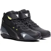 Dainese Herian D-WP Zwart Wit Fluo Geel Waterdichte Motorschoenen Maat 46