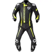 MUGENRACE Mucho Zwart Wit Neon Geel 2-Delig Motorpak Maat 58