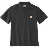 Carhartt Polo Men Midweight S/S Pocket Black-S