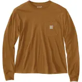 Carhartt Longsleeve Women Lightweight Pocket Brown-XL