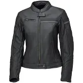 Held Midway Dames Zwart Donkergrijs Leren Motorjas Maat 38